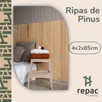 Kit 10 Ripas de Pinus 4x2x85 cm Madeira para Decoração e Artesanato Kit 10 Ripas de Pinus 4x2x85 cm Madeira para Decoração e Artesanato