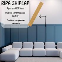 Kit 10 Ripas Ripado Decorativo Shiplap Retangular MDF Cru 3mm ENVIO IMADIATO