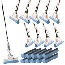 Kit 10 Rodo Mágico Original Esfregão Limpa Pisos Com Refil