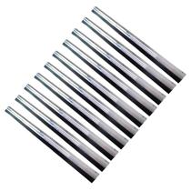 Kit 10 Rodo Vedador Friso Em Alumínio Vedação De Porta 100cm Cor Cinza