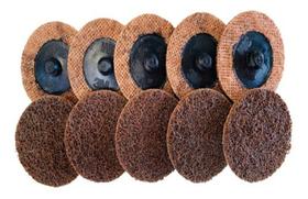 Kit 10 Roloc Disco 3M AG 50mm Marrom Kit 10 Roloc Disco 3M AG 50mm Marrom