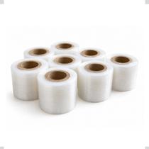 Kit 10 Rolos De Filme Stretch 50mm 5cm Resistente 25 micras Kit 10 Rolos De Filme Stretch 50mm 5cm Resistente 25 micras