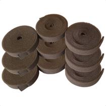 Kit 10 Rolos Espuma Anti-chama Sem Cola Chicote Automotivo