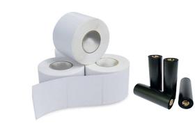 Kit 10 Rolos Etiqueta 10x15cm Couche +5 Ribbons 110x74 Cera