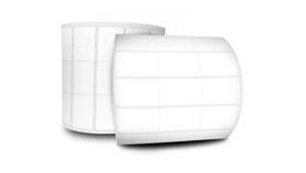 Kit 10 Rolos Etiqueta Couche 34X23 3 Carreiras Branca Kit 10 Rolos Etiqueta Couche 34X23 3 Carreiras Branca