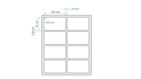 Kit 10 Rolos Etiqueta Couche 50x30 (mm) 2 Colunas Kit 10 Rolos Etiqueta Couche 50x30 (mm) 2 Colunas