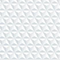Kit 10 Rolos Papel De Parede Adesivo Triângulo Branco 3,0M