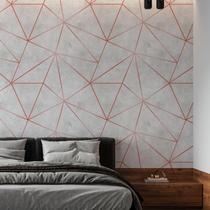 Kit 10 Rolos Papel De Parede Adesivo Zara Cimento 3,0M