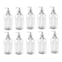 Kit 10 Saboneteira Plástica P/ Álcool Gel Pump 1 Litro