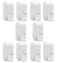Kit 10 Saboneteiras Sabonete Liquido Álcool Gel Dispenser Parede Urban Compacto Premisse Cor:Branco Kit 10 Saboneteiras Sabonete Liquido Álcool Gel Dispenser Parede Urban Compacto Premisse Cor:Branco
