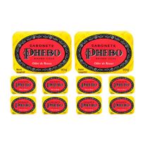 Kit 10 Sabonetes em Barra Phebo Odor de Rosas 90g