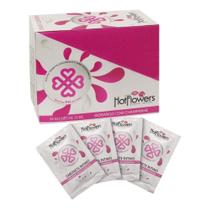 Kit 10 sabonetes íntimo sachê 8ml hot flowers - menta e morango