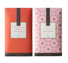 Kit 10 Sache Perfumado Aromatizador Gavetas Carro Guarda Roupa Via Aroma 10 g Maçã e Peonia