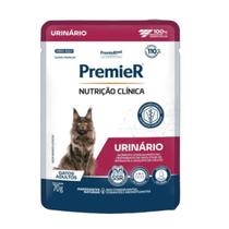Kit 10 Sachês Alimento Úmido Premier Urinário para Gatos 70g