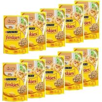 Kit 10 Sachês Friskies Frango Ao Molho 85g Cada