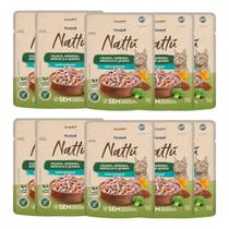 Kit 10 Sachês Premier Nattú Gatos Castrados Frango E Abóbora Kit 10 Sachês Premier Nattú Gatos Castrados Frango E Abóbora