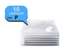 Kit 10 Saco a Vácuo Organizador Pequeno 60x40 Guarda Roupa Mala Viagem