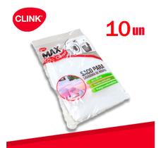 Kit 10 saco para lavar roupas 30x40 delicadas com ziper - Clink