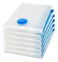 Kit 10 Saco Pequeno 40x60 A Vácuo Organizador Roupas Mala Viagem