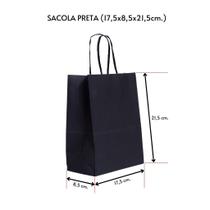Kit 10 Sacola Papel Kraft Presente Coloridas 17,5x8,5x21,5cm Kit 10 Sacola Papel Kraft Presente Coloridas 17,5x8,5x21,5cm