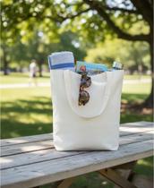 Kit 10 Sacolas Ecológicas 30x40 Ecobag Algodão Cru Lisa