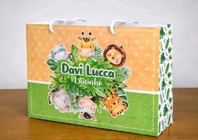 kit 10 sacolinhas personalizadas pegue e monte de festa Safari kit 10 sacolinhas personalizadas pegue e monte de festa Safari