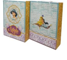 Kit 10 Sacolinhas Personalizadas Princesa Jasmine Kit 10 Sacolinhas Personalizadas Princesa Jasmine