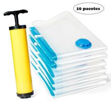 Kit 10 Sacos a Vácuo + Bomba