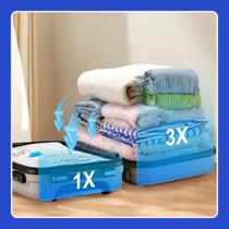 Kit 10 Sacos A Vácuo Com Bomba Mais Espaço E Praticidade Kit 10 Sacos A Vácuo Com Bomba Mais Espaço E Praticidade
