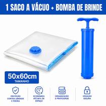 Kit 10 Sacos A Vácuo com Bomba Sucção Organizadores 50x60cm Viagem Mala Organizador Roupa Casaco Cobertor Edredom Kit 10 Sacos A Vácuo com Bomba Sucção Organizadores 50x60cm Viagem Mala Organizador Roupa Casaco Cobertor Edredom