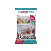 Kit 10 Sacos A Vácuo Compact Food + Bomba Manual - Paramount