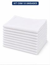 Kit 10 Sacos de Pano Alvejado Branco 60x40 cm Algodão Reutilizável Kit 10 Sacos de Pano Alvejado Branco 60x40 cm Algodão Reutilizável