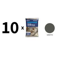 Kit 10 Sacos De Rejunte Cerâmica Votomassa Grafite 1Kg Kit 10 Sacos De Rejunte Cerâmica Votomassa Grafite 1Kg
