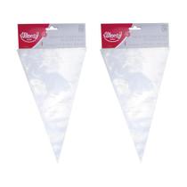 Kit 10 sacos descartáveis para bico confeitar 17,5x31,5cm P Kit 10 sacos descartáveis para bico confeitar 17,5x31,5cm P