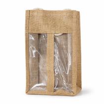 Kit 10 Sacos Porta Garrafa De Sacola Vinho Whisky Embalagem Para Presentes Juta Reutilizável