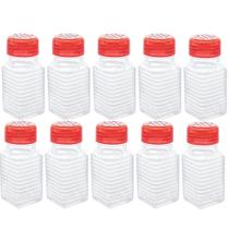 Kit 10 Saleiros de Mesa Lyor 80ml Saleiro Pimenteiro de Vidro com Tampa Restaurante Bar