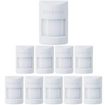 Kit 10 Sensores Infra Com Fio Pet Immunity 20 Kg IVP 1000 PET Intelbras