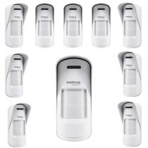 Kit 10 sensores infra passivo sem fio ivp 8000 ex intelbras