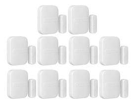 Kit 10 Sensores Magnéticos Intelbras XAS LIGHT Branco Sem Fio, Discreto e Bateria Longa Duração