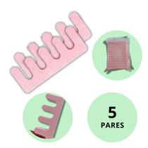 Kit 10 Separador de Dedos Pé Pedicure Profissional Reutilizável em EVA