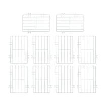 Kit - 10 Separadores Cesto Nextgen Branco - Metalfrio