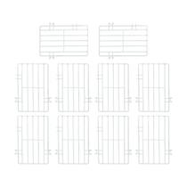 KIT - 10 Separadores Cesto Nextgen Branco - Metalfrio