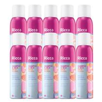 Kit 10 Shampoo a Seco Brisa Floral Remove Oleosidade Ricca 150ml