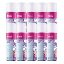 Kit 10 Shampoo a Seco Ricca de Bolso Remove Oleosidade Berry 50ml