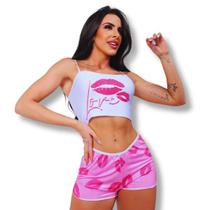 Kit 10 Short Doll Pijama Estampado Baby Doll Jade de Calor