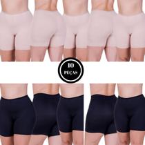 Kit 10 Short Segunda Pele Modelador -c1 KIT 10 ANÁGUA