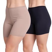 Kit 10 Shorts Anágua Íntimo Segunda Pele Poliamida Conforto