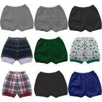 Kit 10 Shorts Bebe Tampa Fralda Sortidos Em Algodão tfbk2 - WB Moda