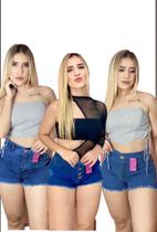 kit 10 shorts jeans feminino. direto de fabrica com e sem laycra.