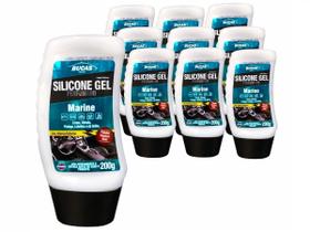 Kit 10 Silicone Gel Painel Bucas Perfumado Marine 200g Limpa Hidrata Protege Kit 10 Silicone Gel Painel Bucas Perfumado Marine 200g Limpa Hidrata Protege